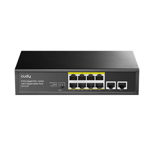 SCudy 8-Port Gigabit PoE+ Switch